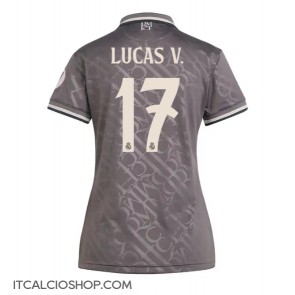 Real Madrid Lucas Vazquez #17 Terza Maglia Femmina 2024-25 Manica Corta